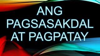 PAGSASAKDAL: Tagalog.